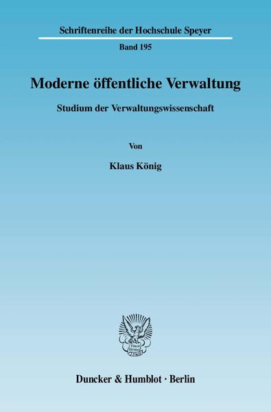 Moderne öffentliche Verwaltung.