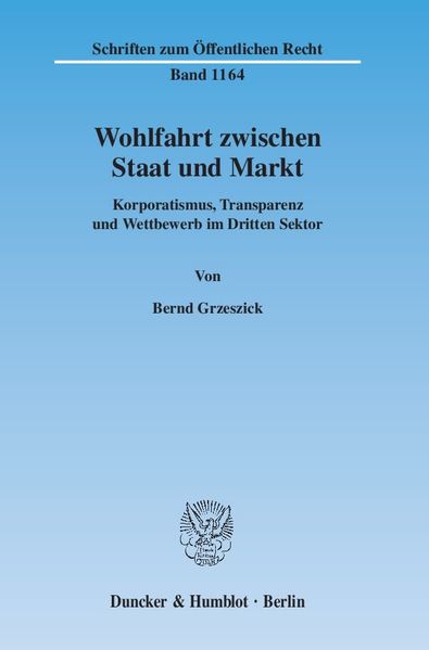 Wohlfahrt zwischen Staat und Markt.
