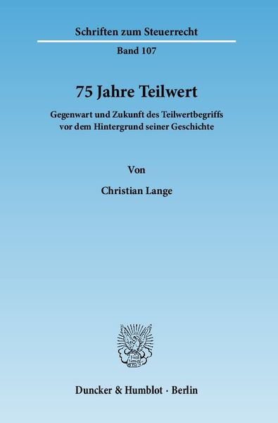 75 Jahre Teilwert.