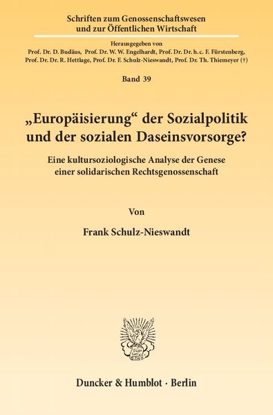 "Europäisierung" der Sozialpolitik und der sozialen Daseinsvorsorge?