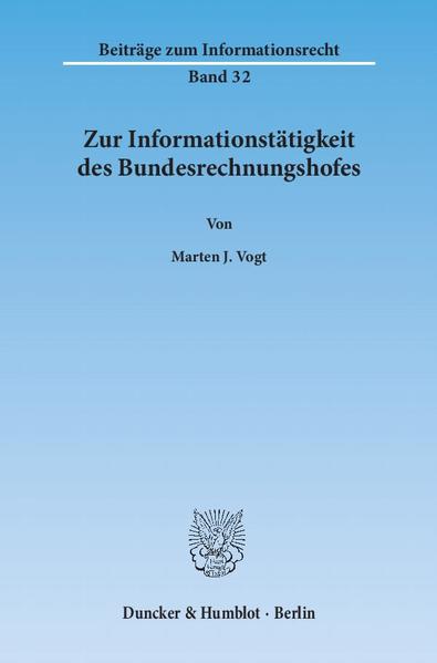 Zur Informationstätigkeit des Bundesrechnungshofes.