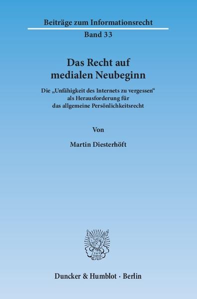 Das Recht auf medialen Neubeginn.