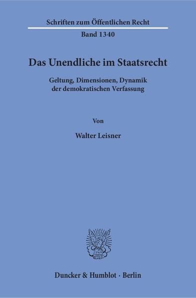 Das Unendliche im Staatsrecht.