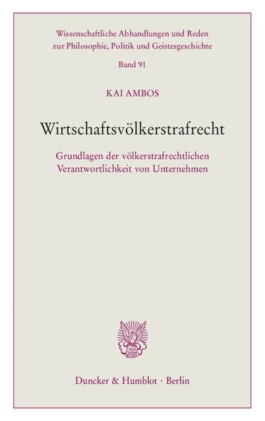 Wirtschaftsvölkerstrafrecht.