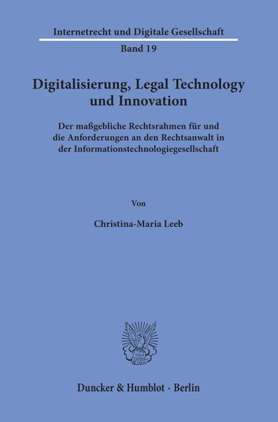 Digitalisierung, Legal Technology und Innovation.