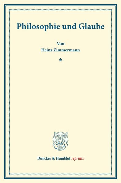 Philosophie und Glaube.