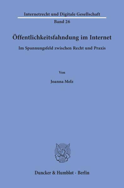 Öffentlichkeitsfahndung im Internet.