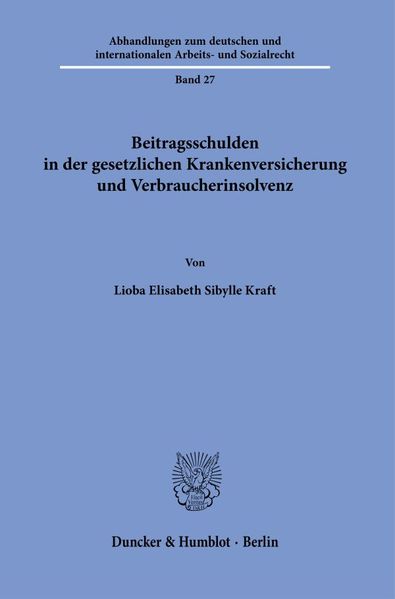 Beitragsschulden in der gesetzlichen Krankenversicherung und Verbraucherinsolvenz