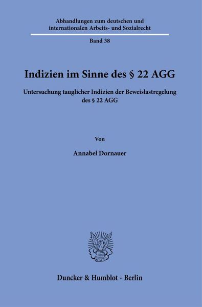 Indizien im Sinne des § 22 AGG