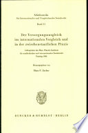 Der Versorgungsausgleich im internationalen Vergleich und in der zwischenstaatlichen Praxis.