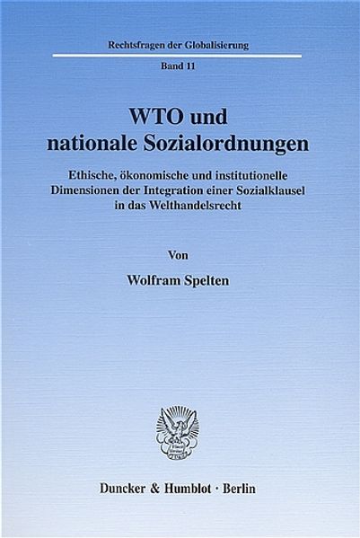 WTO und nationale Sozialordnungen.