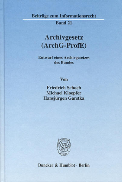 Archivgesetz (ArchG-ProfE).