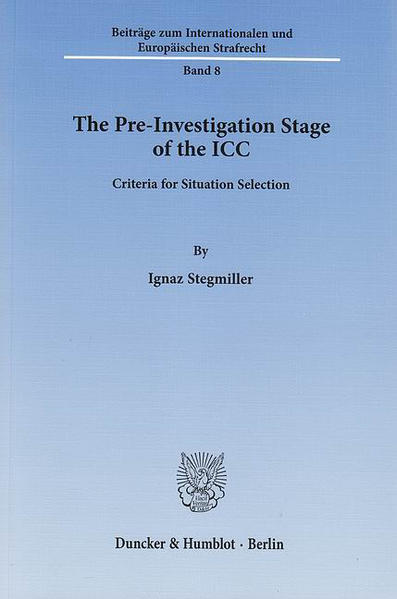 The Pre-Investigation Stage of the ICC.