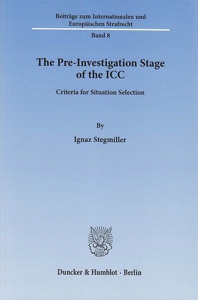 The Pre-Investigation Stage of the ICC.