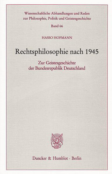 Rechtsphilosophie nach 1945.