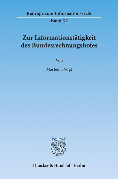 Zur Informationstätigkeit des Bundesrechnungshofes.