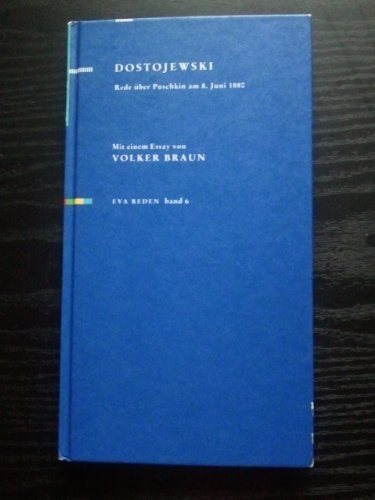 Rede über Puschkin am 8. Juni 1880 vor der Versammlung des Vereins "Freunde russischer Dichtung"
