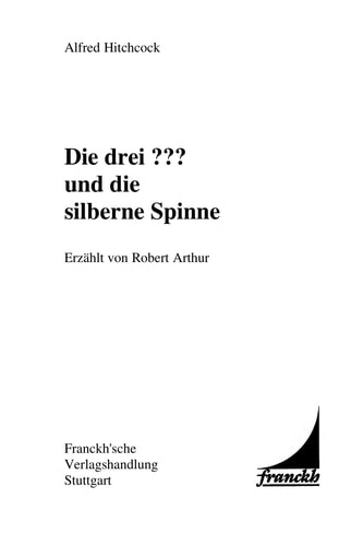 Die drei ??? und die silberne Spinne
