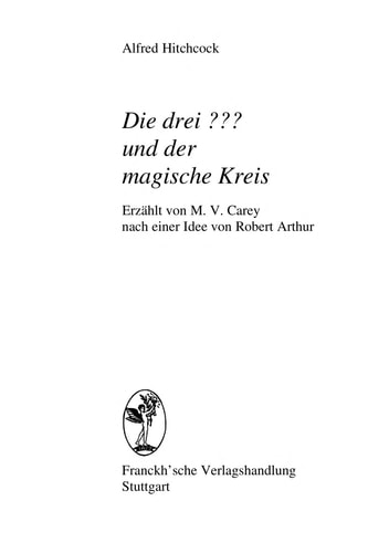 Die drei ??? und der magische Kreis