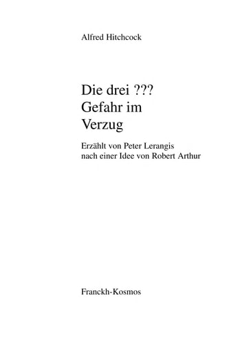 Die drei ??? Gefahr im Verzug