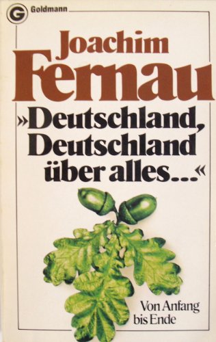 Deutschland, Deutschland über alles...