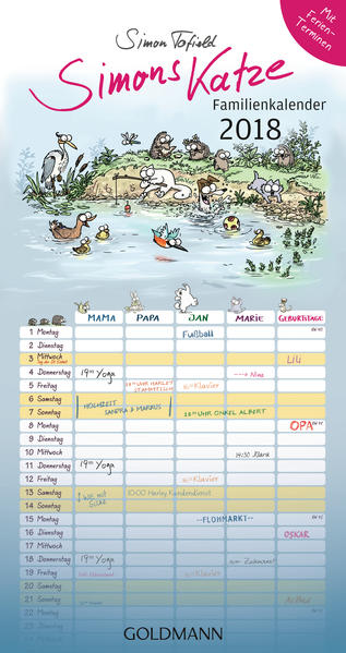 Simons Katze Familienkalender 2018