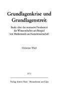 Grundlagenkrise und Grundlagenstreit