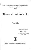 Transzendentale Ästhetik