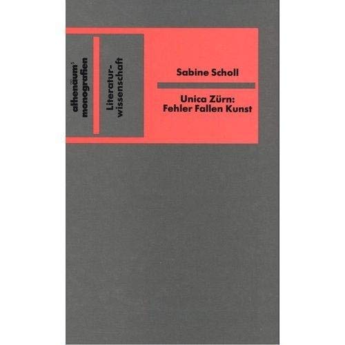 Unica Zürn: Fehler Fallen Kunst