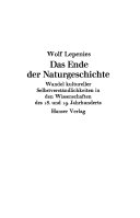 Das Ende der Naturgeschichte
