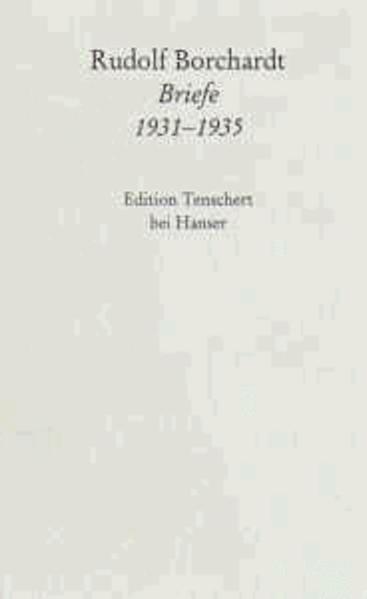 Gesammelte Briefe 1931-1935