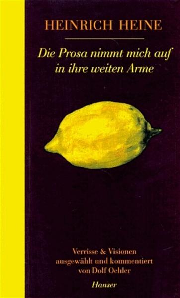 Die Prosa nimmt mich auf in ihre weiten Arme