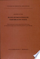 Manis kosmogonische Sabuhragan-Texte