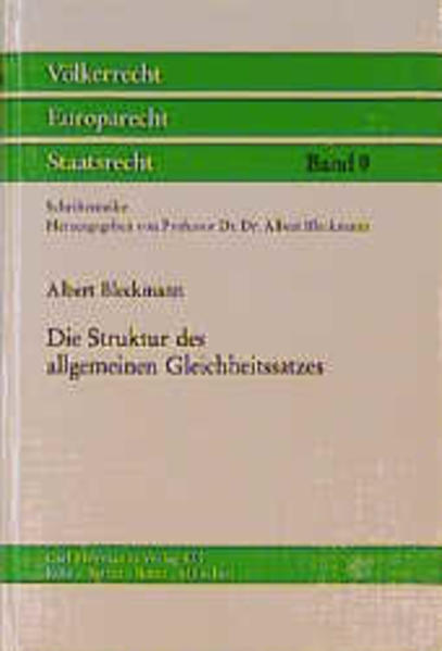 Die Struktur des allgemeinen Gleichheitssatzes