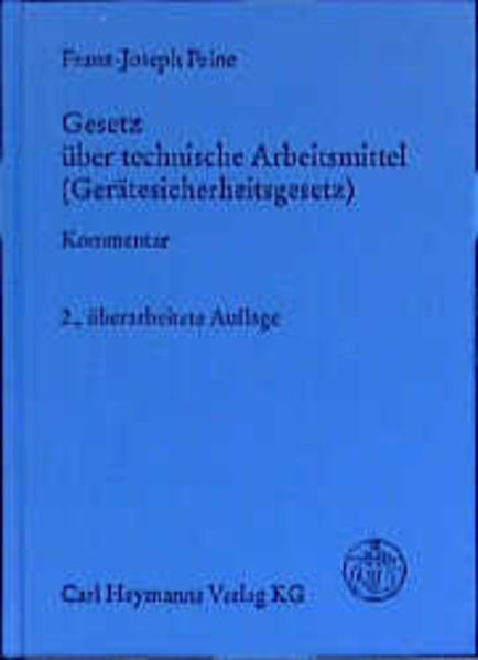 Gesetz über technische Arbeitsmittel (Gerätesicherheitsgesetz)