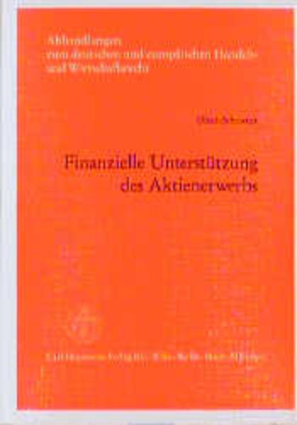 Finanzielle Unterstützung des Aktienerwerbs