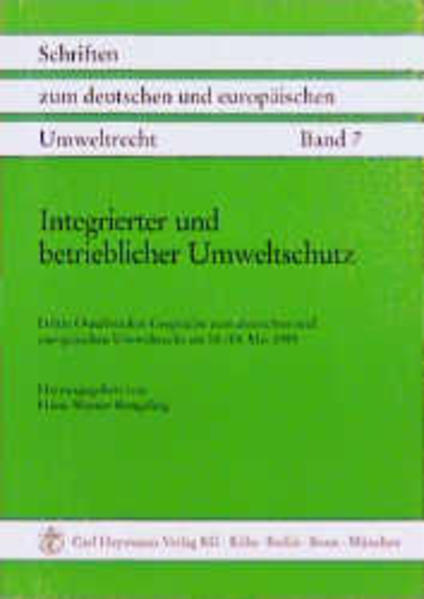 Integrierter und betrieblicher Umweltschutz