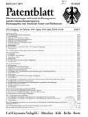 Europäische und internationale Patentanmeldungen