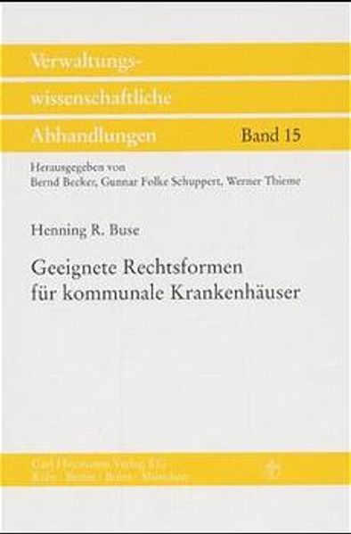 Geeignete Rechtsformen für kommunale Krankenhäuser