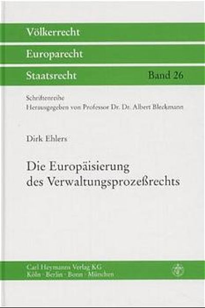 Die Europäisierung des Verwaltungsprozessrecht