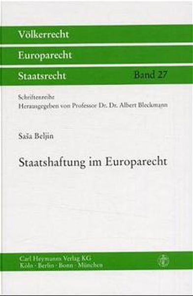 Staatshaftung im Europarecht