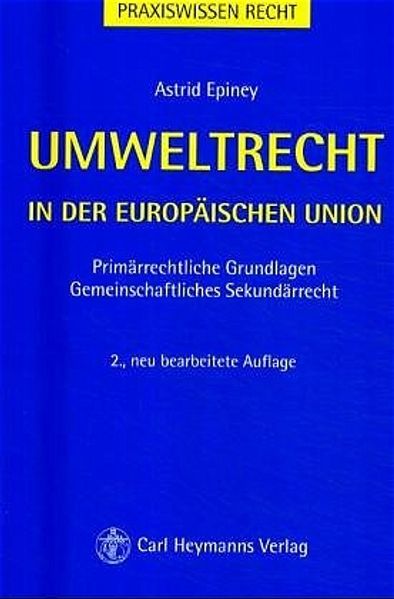 Umweltrecht in der europäischen Union