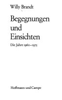Begegnungen und Einsichten
