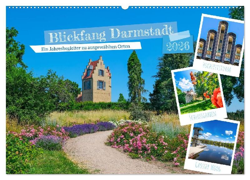 Blickfang Darmstadt! (Wandkalender 2026 DIN A2 quer), CALVENDO Monatskalender