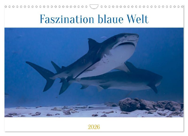 Faszination blaue Welt (Wandkalender 2026 DIN A3 quer), CALVENDO Monatskalender
