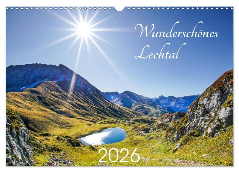 Wunderschönes Lechtal (Wandkalender 2026 DIN A3 quer), CALVENDO Monatskalender