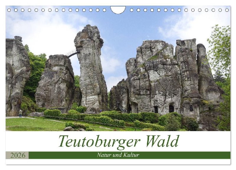 Teutoburger Wald - Natur und Kultur (Wandkalender 2026 DIN A4 quer), CALVENDO Monatskalender