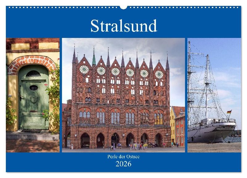 Stralsund - Perle der Ostsee (Wandkalender 2026 DIN A2 quer), CALVENDO Monatskalender