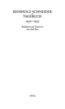 Tagebuch 1930-1935