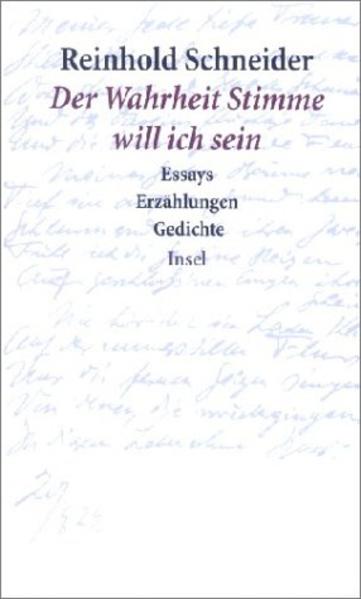 Der Wahrheit Stimme will ich sein